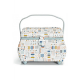 Sewing Basket Needle & Thread 12.5 x 8 x 8.25" #D612045